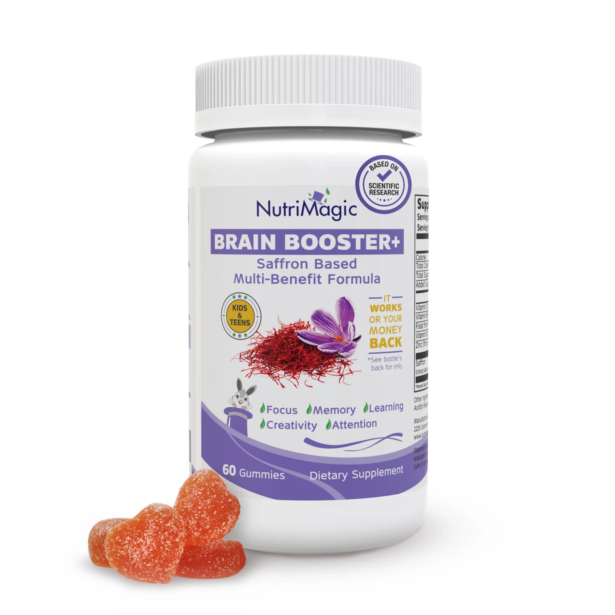 KIDS Brain Booster+ Saffron Based Nootropic & Multivitamin