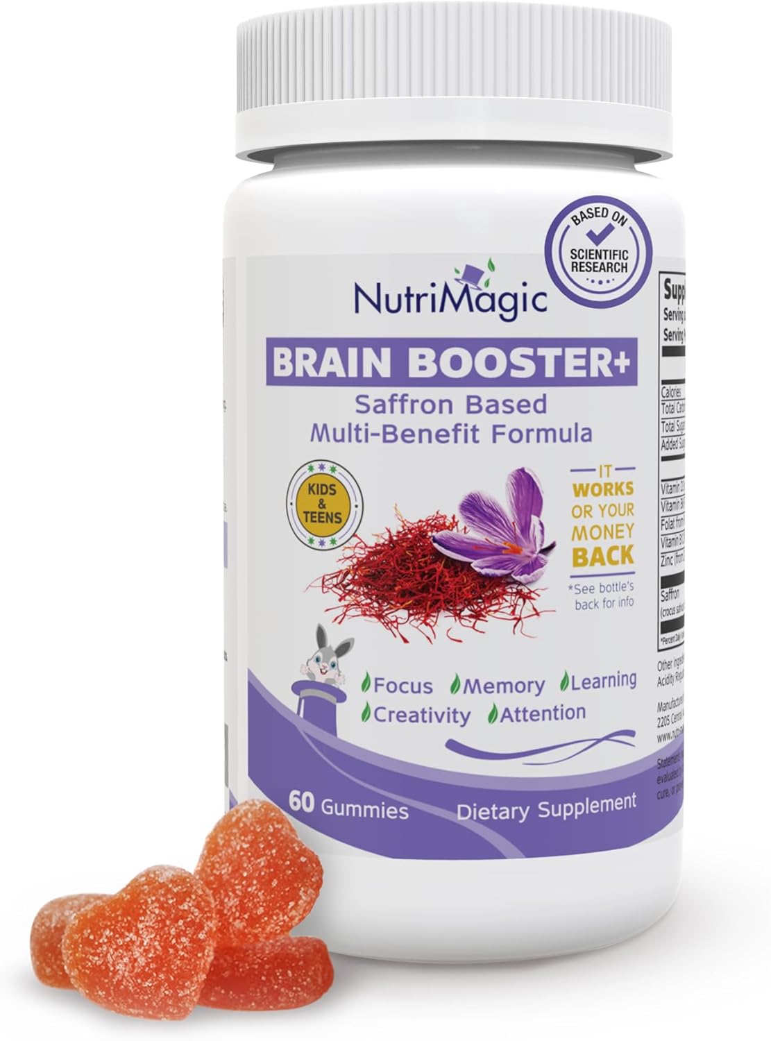 KIDS Brain Booster+ Saffron Based Nootropic & Multivitamin