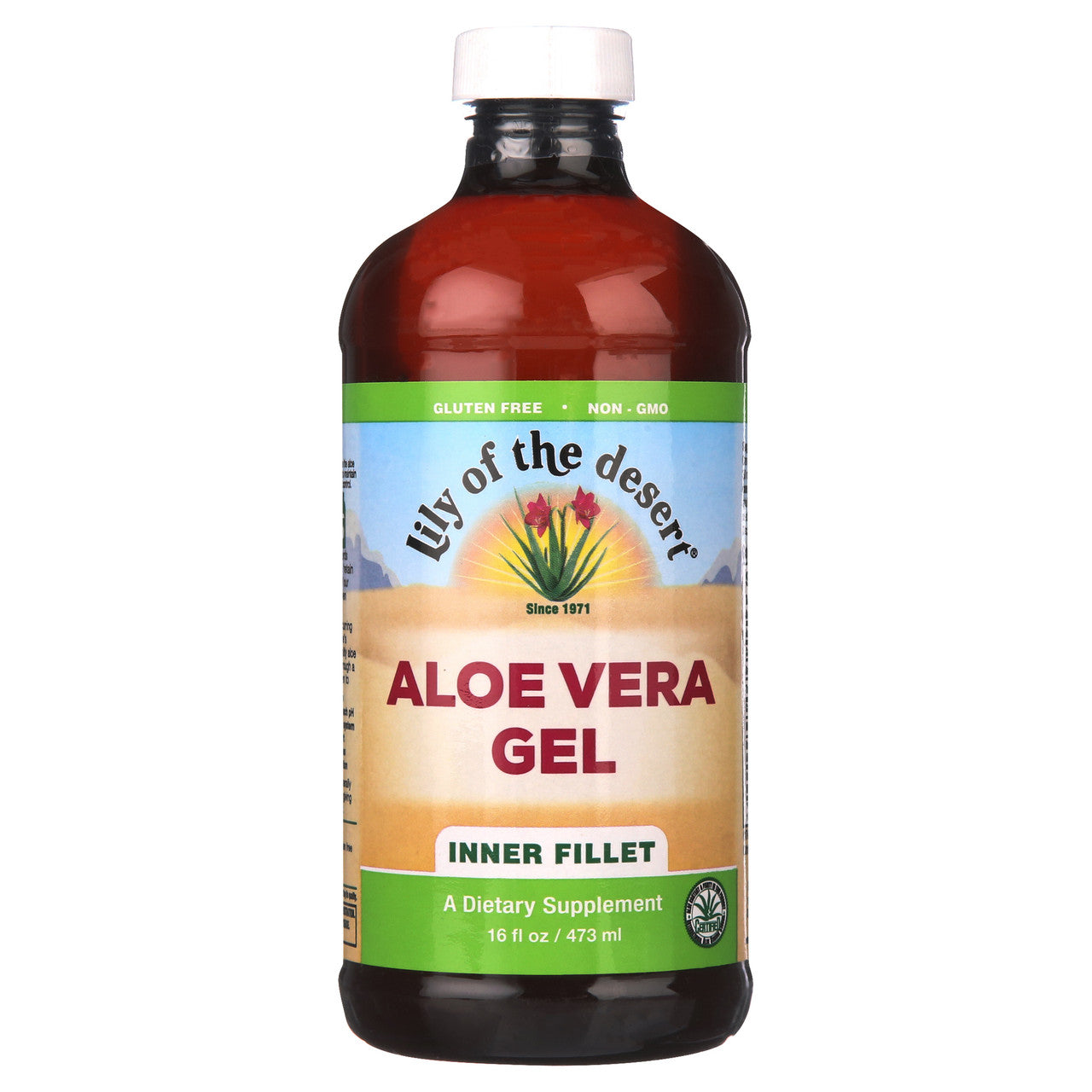 Lily of the Desert Aloe Vera Gel – 16 oz Bottle 🌿 | Organic Inner Leaf Aloe Juice | Supports Digestion, Detox, Immune Health & Nutrient Absorption | Non-GMO, Vegan & Gluten-Free